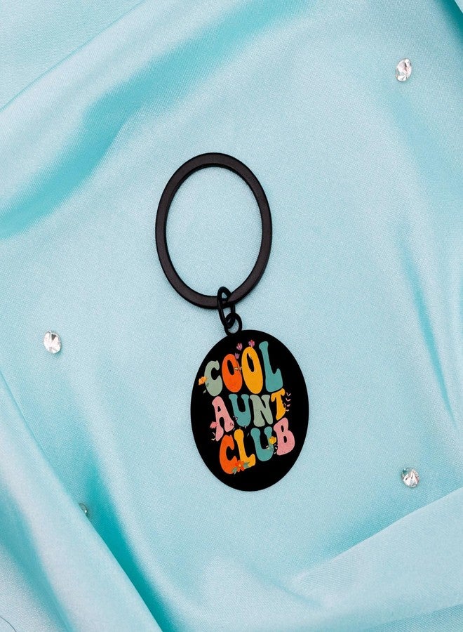 Aisity Cool Aunt Club Keychain Aunt Gifts From Nephew Niece Cool Aunts Auntie Gift Ideas Best Aunts Ever Gifts For Mothers Day Birthday Christmas Gift For Her/Him Aunty Auntie Keychain - Image 2